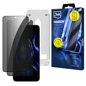 2x Szkło prywatyzujące z aplikatorem na Samsung Galaxy S25 FE - 3mk Hardy Privzone 9H