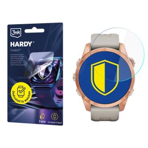 Szkło hybrydowe na smartwatch Garmin Fenix 7s - 3mk HARDY® Fusion Watch Protection™