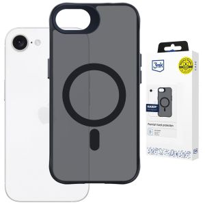 Przydymione etui z MagSafe na Apple iPhone 16E - 3mk HARDY® Hazy MagCase™ Black
