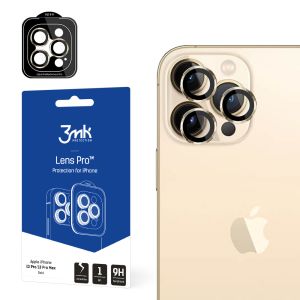 Szkło hartowane na obiektyw aparatu do Apple iPhone 13 Pro - 3mk Lens Protection Pro Gold
