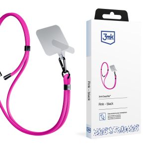 Smycz do smartfona 3mk EasyClip Pink (black)