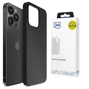 Etui silikonowe na Apple iPhone 15 Pro - 3mk HARDY® Mellow Case™ Black