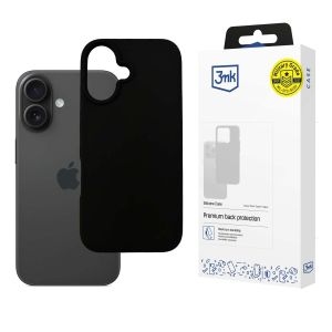 Etui na Apple iPhone 16 - 3mk Silicone Case Black