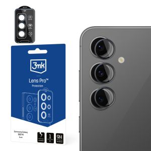 Szkło hartowane na obiektyw aparatu do Samsung Galaxy S24 FE - 3mk Lens Protection Pro Black