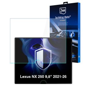 Matowa folia ochronna na ekran nawigacji do Lexus NX 250 9,8" 2021-26 - 3mk TechWrap Matte™ Center Display