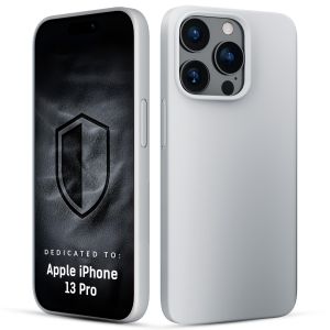 Etui silikonowe z MagSafe na Apple iPhone 13 Pro - 3mk HARDY® Mellow MagCase™ Silver-White