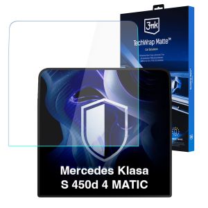Matowa folia ochronna na ekran nawigacji do Mercedes Klasa S 450d 4 MATIC - 3mk TechWrap Matte™ Center Display
