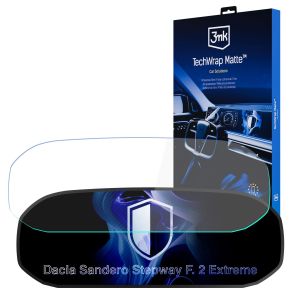 Matowa folia ochronna na ekran zegarów do Dacia Sandero Stepway F. 2 Extreme - 3mk TechWrap Matte Cluster™