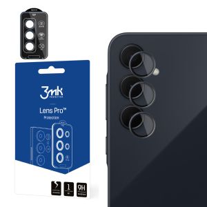 Szkło hartowane na obiektyw aparatu do Samsung Galaxy A55 5G - 3mk Lens Protection Pro Black