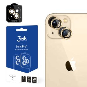 Szkło hartowane na obiektyw aparatu do Apple iPhone 14 - 3mk Lens Protection Pro Gold