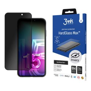 Szkło prywatyzujące na Apple iPhone 15 Plus/16 Plus - 3mk HardGlass Max Privacy