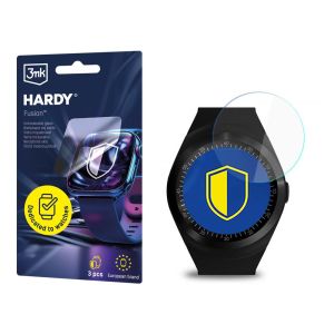 Szkło hybrydowe na smartwatch Media-Tech Round Watch GSM MT855 - 3mk HARDY® Fusion Watch Protection™