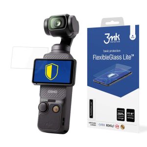 Niepękające szkło hybrydowe na DJI Osmo Pocket 3 - 3mk FlexibleGlass Lite