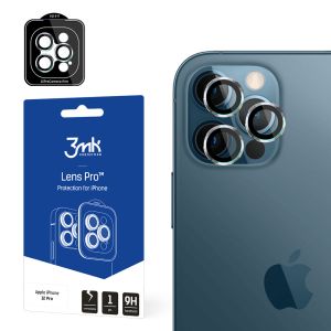 Szkło hartowane na obiektyw aparatu do Apple iPhone 12 Pro - 3mk Lens Protection Pro Silver