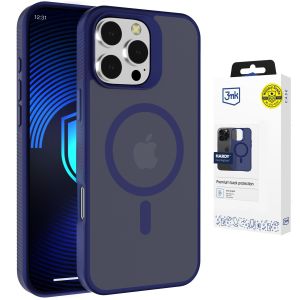 Przydymione etui z MagSafe na Apple iPhone 16 Pro Max - 3mk HARDY® Hazy MagCase™ Blue