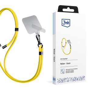 Smycz do smartfona 3mk EasyClip Yellow (black)