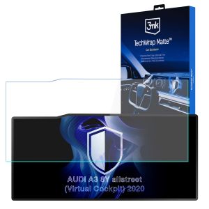 Matowa folia ochronna na ekran nawigacji do AUDI A3 8Y allstreet (Virtual Cockpit) 2020- - 3mk TechWrap Matte™ Center Display