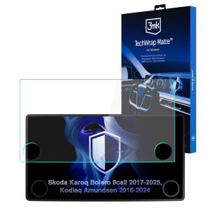 Matowa folia ochronna na ekran nawigacji do Skoda Kodiaq Amundsen 2016-24 - 3mk TechWrap Matte™ Center Display