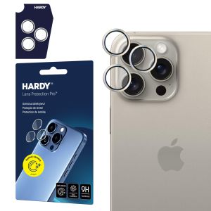 Ochrona obiektywu na Apple iPhone 15 Pro - 3mk HARDY Lens Protection Pro Natural