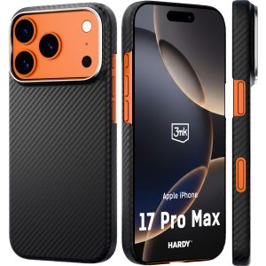 Etui z włókna aramidowego z MagSafe na Apple iPhone 17 Pro Max - 3mk HARDY® Aramid MagCase™