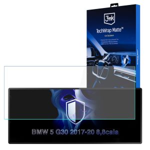 Matowa folia ochronna na ekran nawigacji do BMW 5 G30 2017-20 - 3mk TechWrap Matte™ Center Display