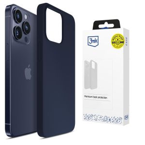Etui silikonowe na Apple iPhone 16 Pro Max - 3mk HARDY® Mellow Case™ Dark Blue