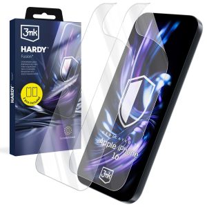 2x Szkło hybrydowe na Apple iPhone 16 - 3mk HARDY® Fusion™