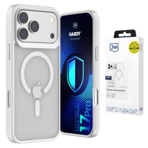 Przydymione etui z MagSafe na Apple iPhone 17 Pro - 3mk HARDY® Hazy MagCase™ White
