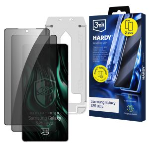 2x Szkło prywatyzujące z aplikatorem na Samsung Galaxy S25 Ultra - 3mk HARDY® Privzone 9H™