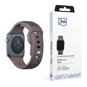 Pasek na Apple Watch 42/44/45/46/49 mm Taupe (big) - 3mk Silicone Watch Strap