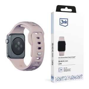 Pasek na Apple Watch 38/40/41/42 mm Latte (small) - 3mk Silicone Watch Strap