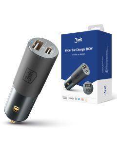Ładowarka samochodowa PD QC PPS USB-C USB-A 3mk Hyper Car Charger 100W