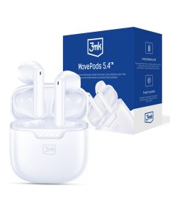 Słuchawki bezprzewodowe z Bluetooth 5.4 - 3mk MovePods 5.4™ White