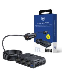 Ładowarka samochodowa do 7 urządzeń 3mk Car Power Splitter PD 120W™ QC PPS UCB-C USB-A