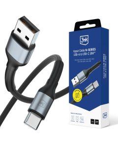 Kabel 1m 18W 9V/2A 3mk Hyper Cable N-SERIES USB-A to USB-C 18W™ Black