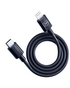 Kabel USB-C to Lightning 20W 5A 1.2m - 3mk Hyper Cable Black