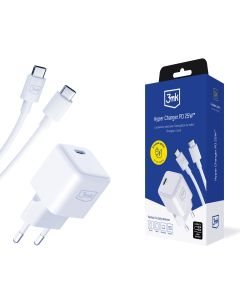 Ładowarka sieciowa PD GaN 25W - 3mk Hyper Charger + Kabel USB-C