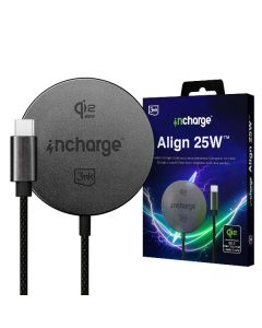 Ładowarka indukcyjna 25W MagSafe Qi2.2 3mk incharge® Align 25W™ for Apple czarna