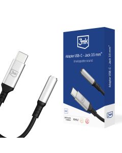 Adapter USB-C - Jack 3.5 mm - 3mk Aux Cable