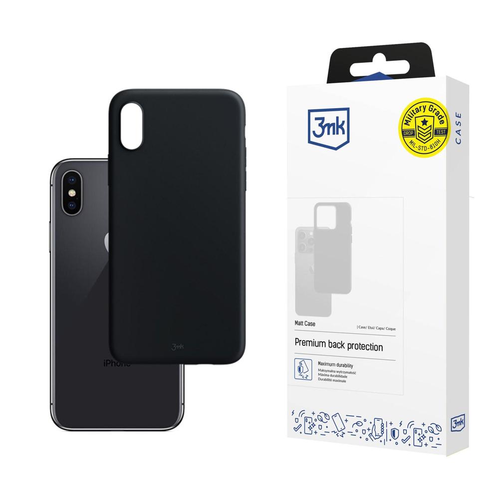 Etui na Apple iPhone X/XS - 3mk Matt Case Black