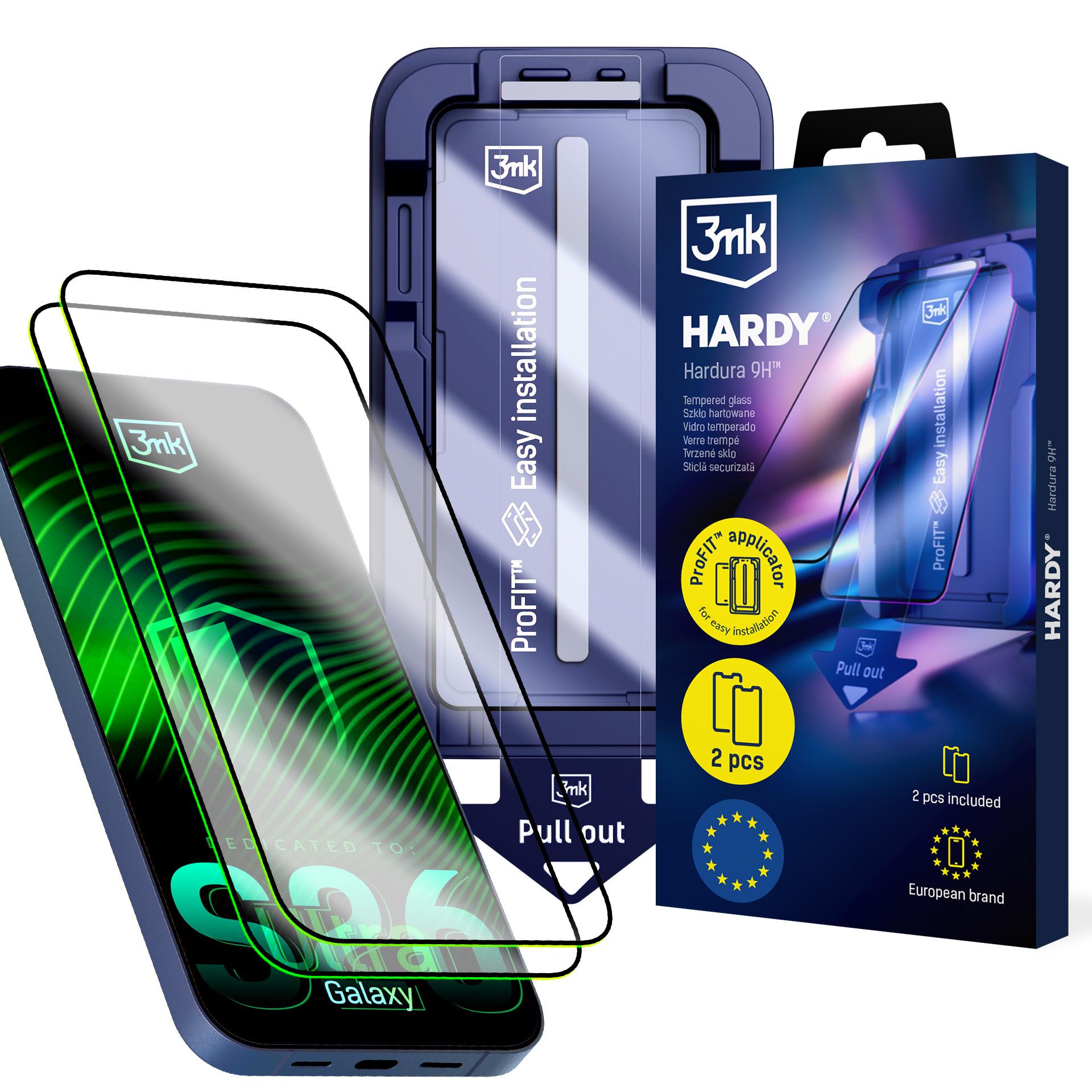 2x Szkło hartowane z aplikatorem na Samsung Galaxy S26 Ultra - 3mk HARDY® Hardura 9H™