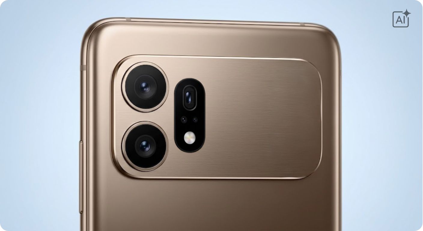 Wizualizacja AI możliwego wyglądu tylnego modułu aparatu Samsung Galaxy S27 Ultra z dwoma okrągłymi obiektywami i kapsułą z teleobiektywem, oparta na przeciekach Ice Universe i OnLeaks