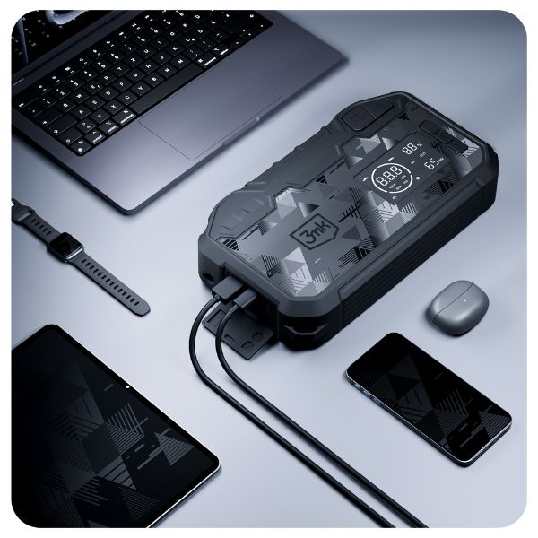 Powerbank do samochodu 3mk Motio HyperBoost Pro ładujący jednocześnie laptopa, tablet, smartfon i smartwatch