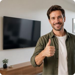 Prawidłowy montaż uchwytu TV na ścianie - zadowolony użytkownik