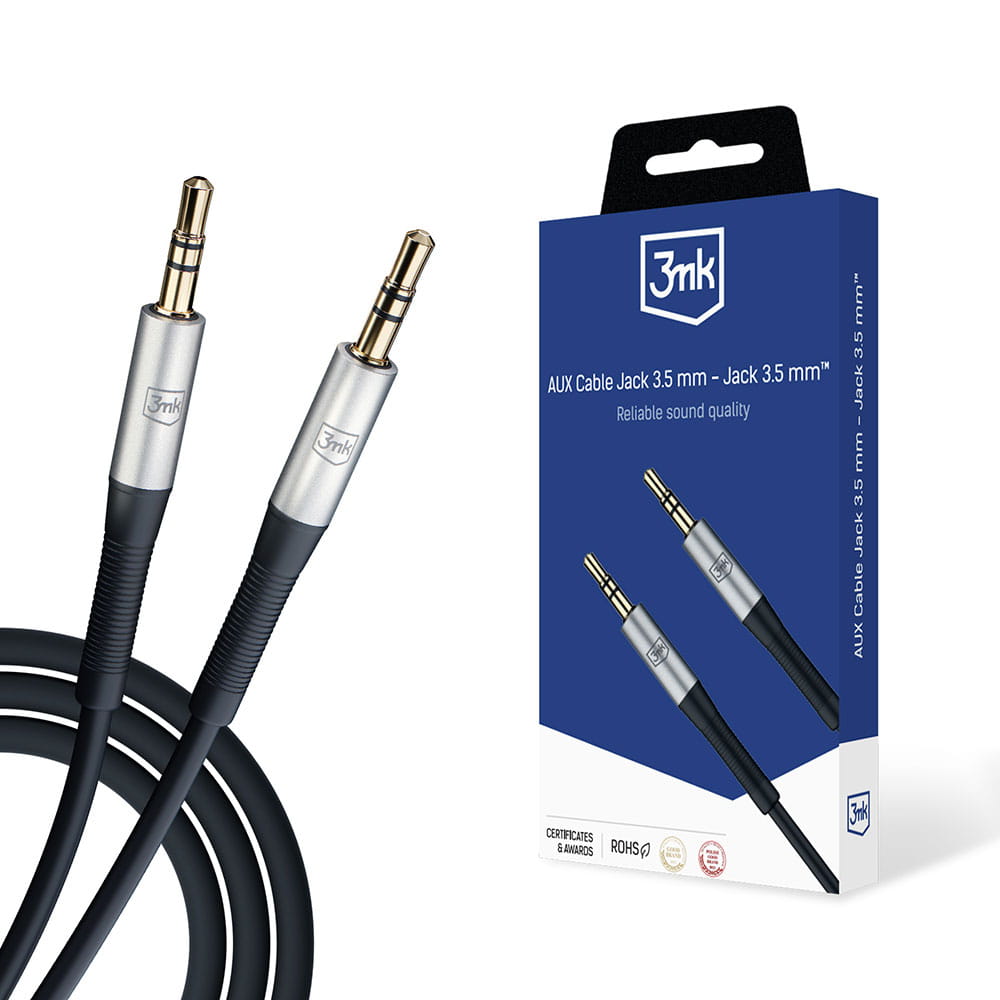 Kabel Jack 3,5 mm - Jack 3,5 mm - 3mk AUX Cable