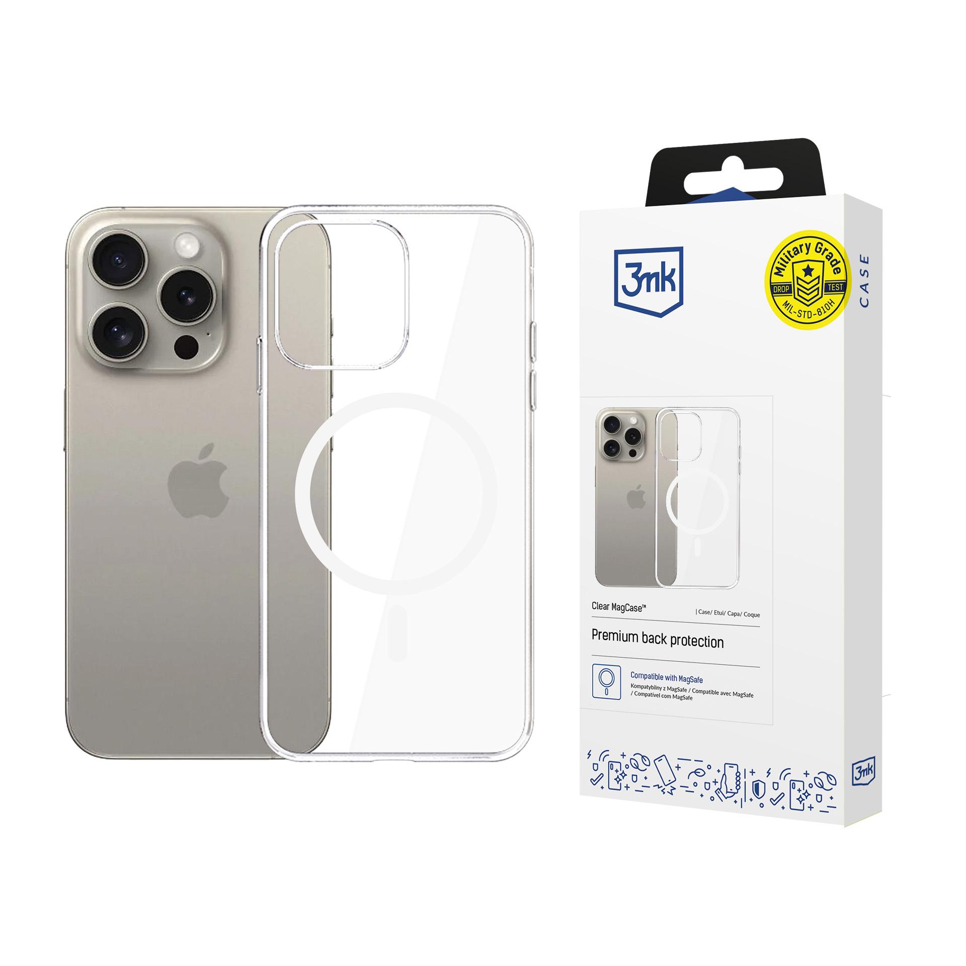 Etui na Apple iPhone 15 Pro Max - 3mk Clear MagCase