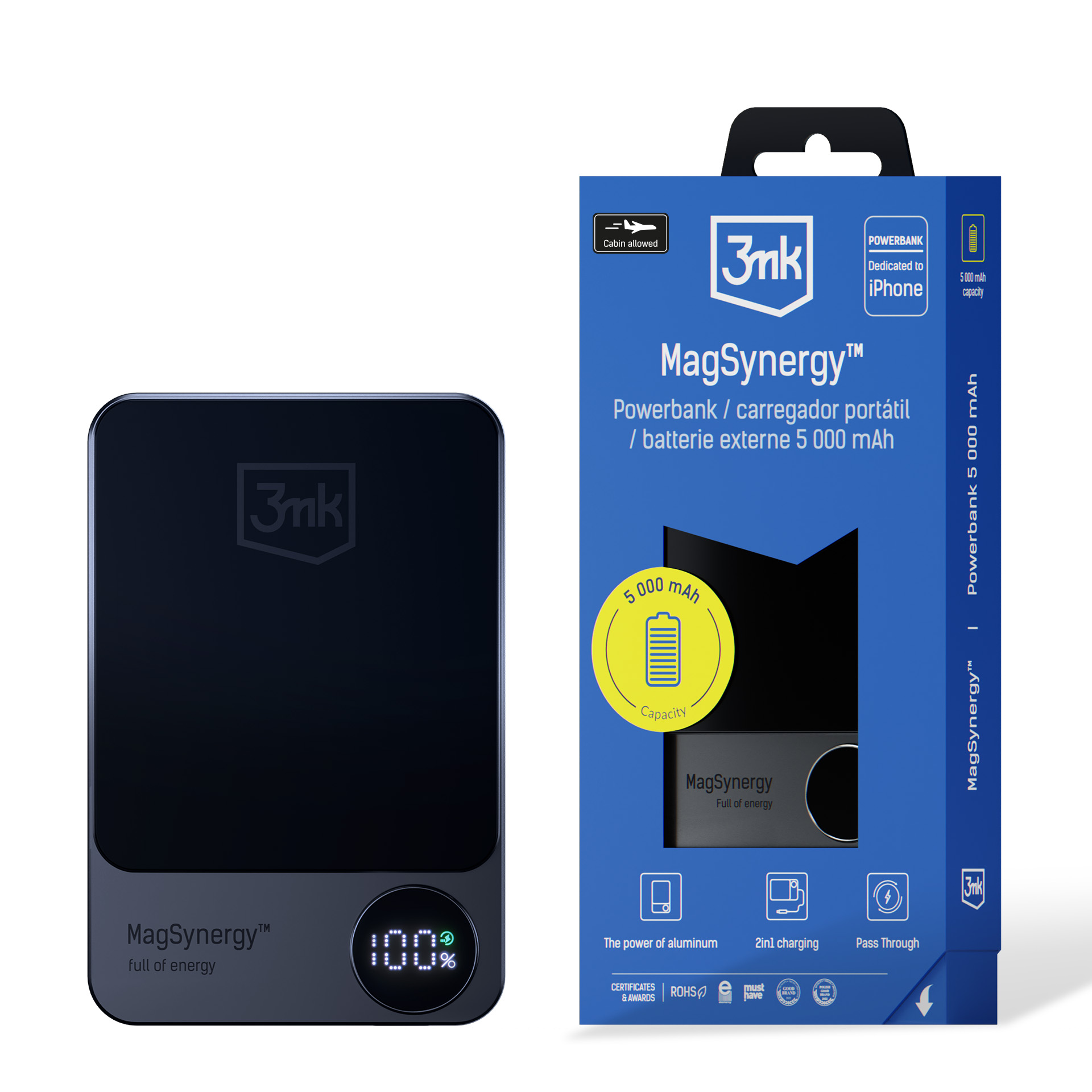 Powerbank 3mk MagSynergy 5000 mAh