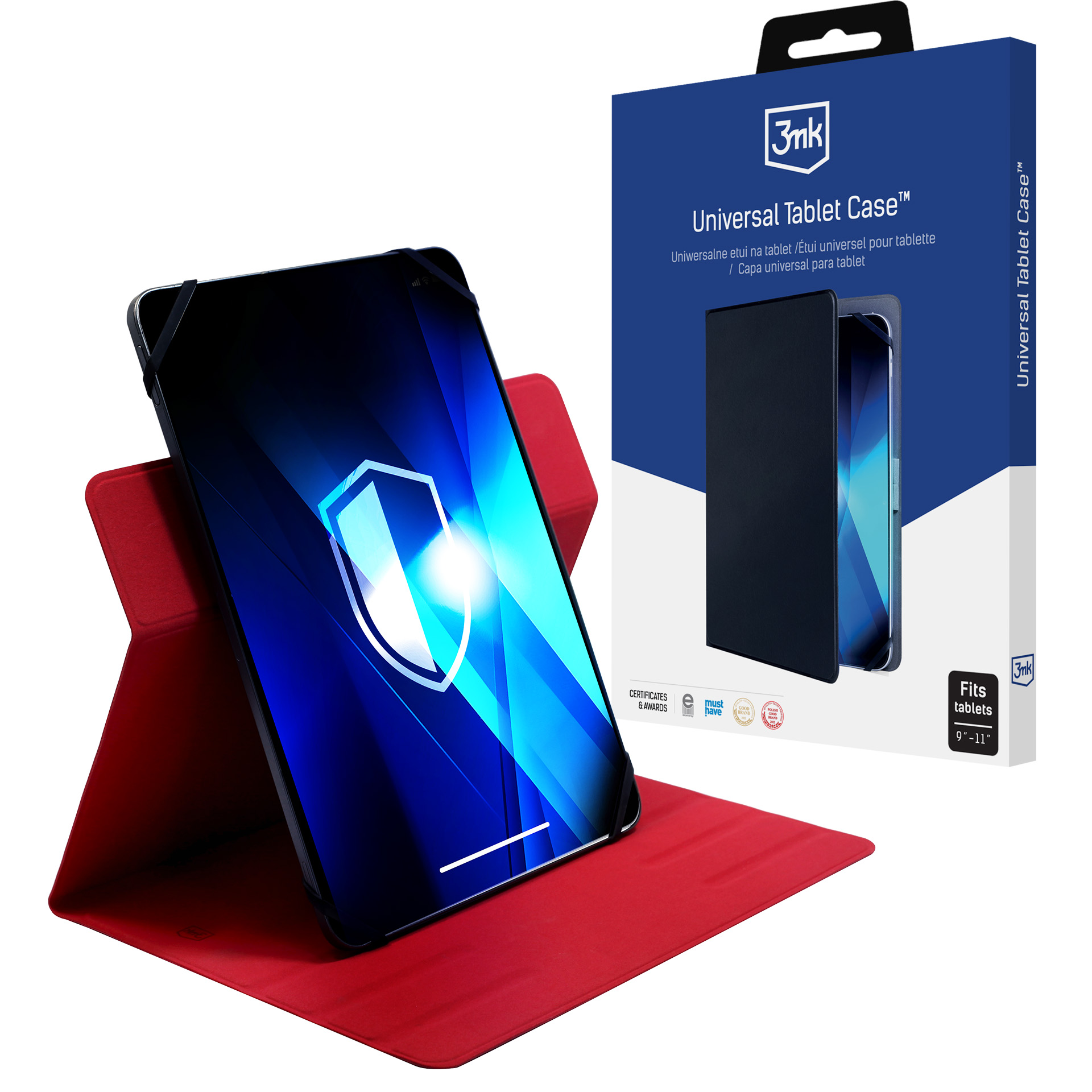 Uniwersalne etui na tablet 9''-11'' - 3mk Universal Tablet Case Red
