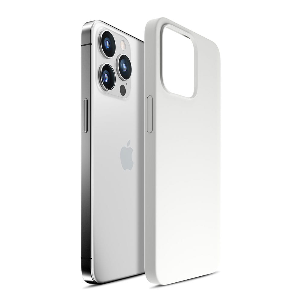 Etui na iPhone 13 Pro Max - 3mk HARDY® Case Silver-White